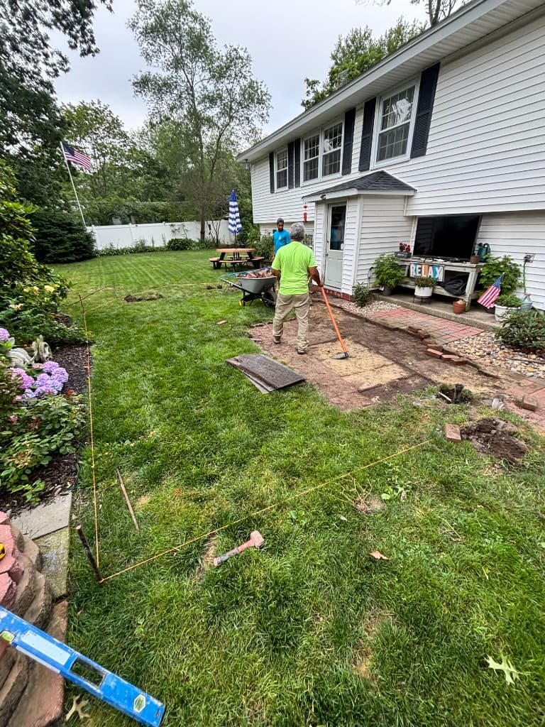 Hardscape Progress, In Progress project in Weymouth, MA