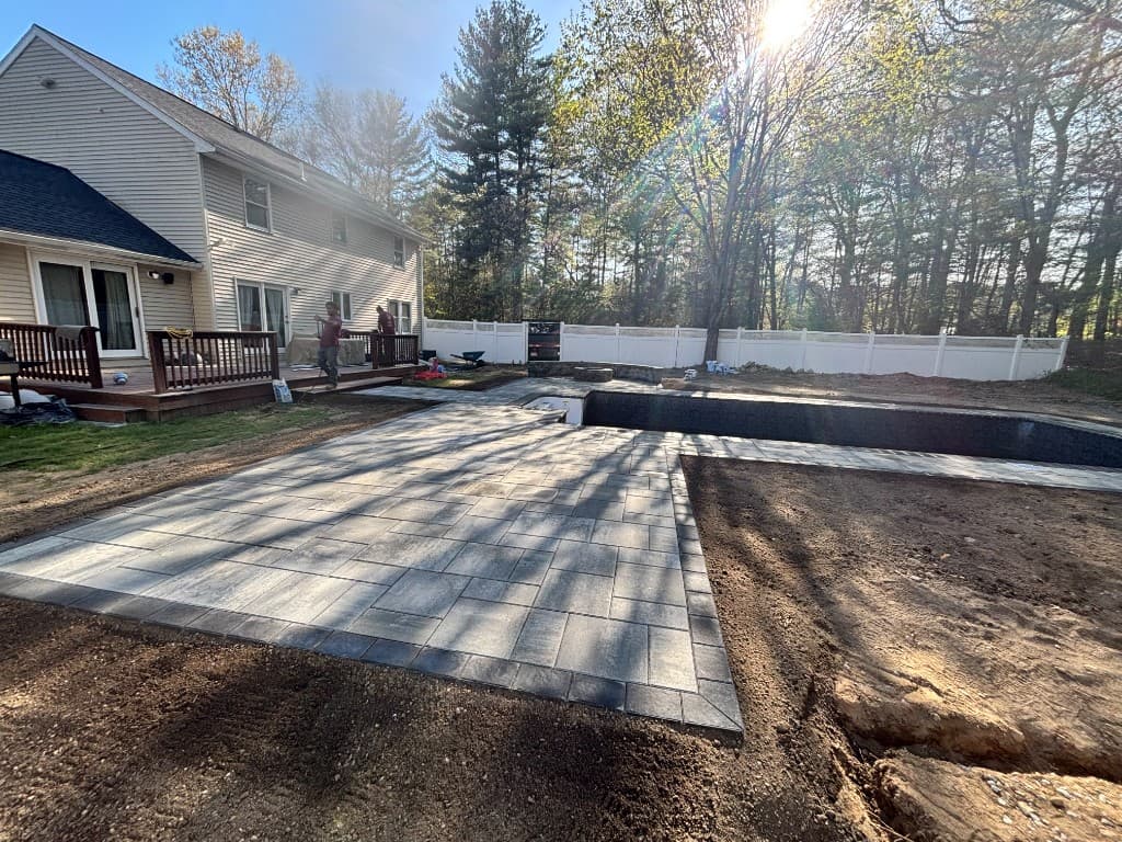 Paver Surround Detail, Hardscape project in Weymouth, MA