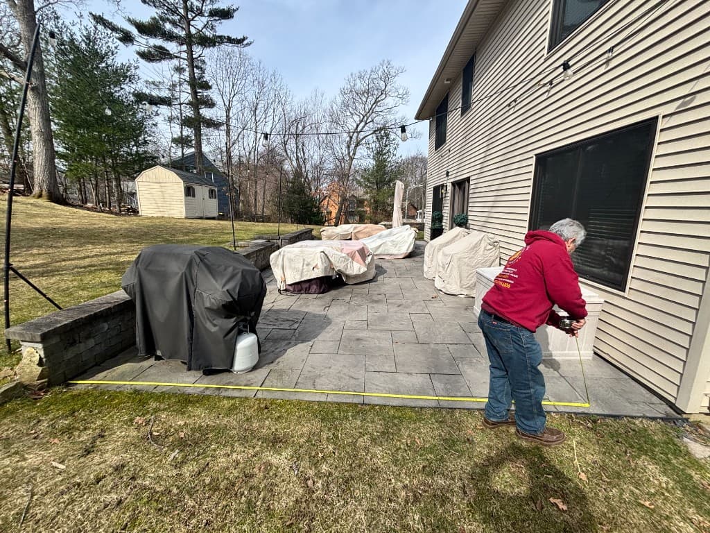 Precision Patio Layout, Masonry project in Weymouth, MA