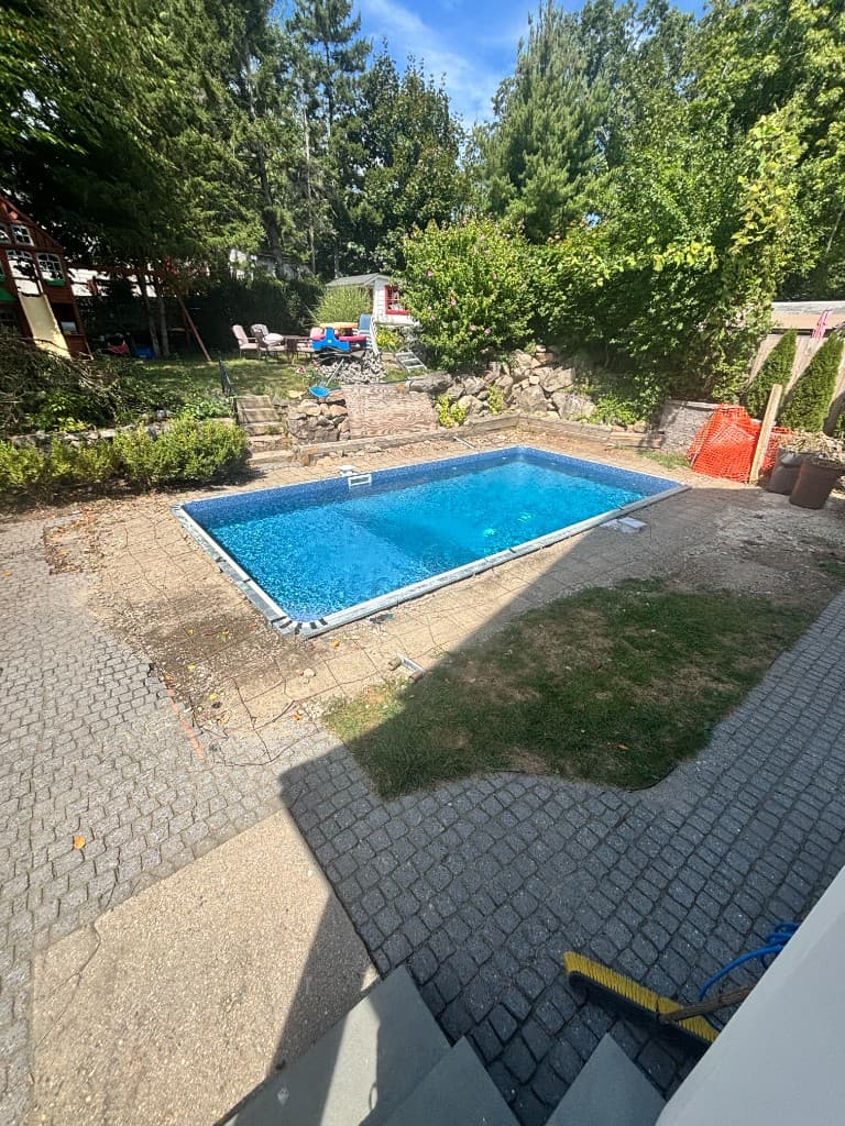 Cobblestone Hardscape Border, Hardscape project in Weymouth, MA
