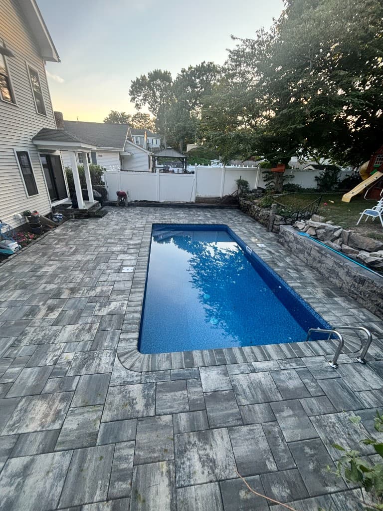 Pool & Patio Build, In Progress project in Weymouth, MA